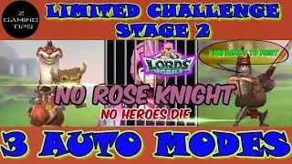 Mastercook Limited Challenge Stage 2 - Crazy Chef (3 Auto Teams without Rose Knight | Lords Mobile