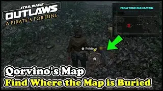 Find Where the Map is Buried in A Pirate's Plight Star Wars Outlaws (A Pirate's Fortune DLC)