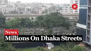 Bangladesh Protest: Huge Crowd Marches On The Streets Of Dhaka, Captures PM's Residence