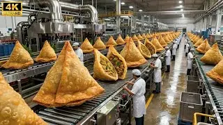 Inside the Modern Samosa Factory | How Crispy Samosas Are Mass-Produced (Full Process)