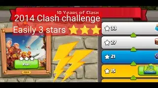 Easily 3 stars the 2014 challenge (Clash of Clans) | COC | Clash of Clans|10years of Clash challenge