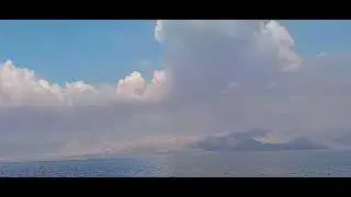 Taal Volcano UPDATE Philippines 🇵🇭 October 7 2023 #taallakeview #taalvolcano #viral(3)