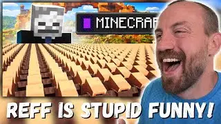 REFF IS STUPID FUNNY!!! Ref 1,000,000 Villagers Simulate The MINECRAFT MOVIE (REACTION!!!)