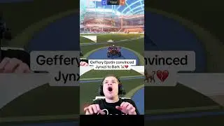 Geffery Epstin convinced Jynxzi to Bark🦮😭 #jynxzi #rocketleague #shorts
