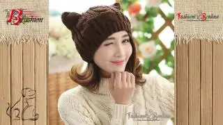 PRETTY CAT EARS KNITTED BEANIE