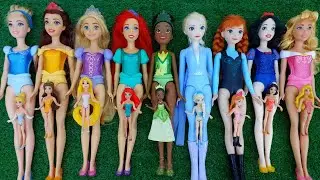 Disney Princesses vs Kuromi & Hello Kitty bag unboxing Satisfying ASMR DIY doll dress Miniature 