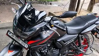 Apache BS 6 Visor Glossy Black Lamination Modified  Design ll @aliart007#by #dhanbad  #viralvideo