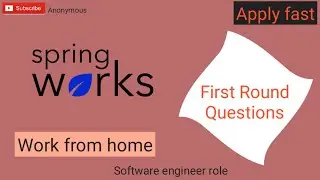 SpringWorks Recruitment 2021 | software engineer | graduates can apply | hiring | database questions