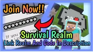 [NEW]Minecraft Realm Code Join! Join Mcpe Realm! Realm Codes for Minecraft! Join My Realm!
