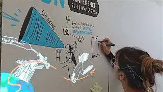 Social Sciences Impact Conference 2023 &ndash; 'Hope into Action' live illustration with Scriberia