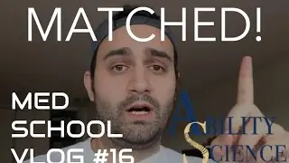 MATCHED PM&R & ADVICE ABOUT THE MATCH PROCESS | MED SCHOOL VLOG #16