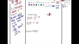 1,13 A2 Finished intercepts and domain of rational functions, started asymptotes