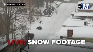 LIVE: Footage of Central Virginia snow