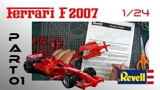 Scale model car / Ferrari F 2007 / REVELL 1:24 / PART 1