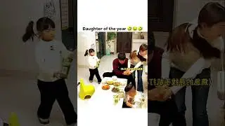 daughter of the year 🤣😭 #music #love #familyhumor #funnyvideo #cute #family #funny