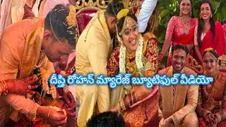 Actress Deepthi rohan marriage beautiful moment love ❤️tollywood celebrity wedding 💕 jagadhatri 