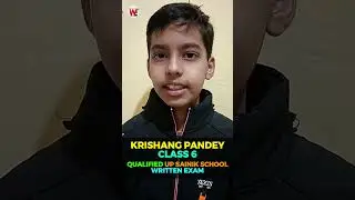Congratulations - Krishang Pandey clears UP Sainik School Class 6 Written Exam | UPSS Result 2026