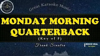 Monday Morning Quarterback (KARAOKE) Frank Sinatra (Key of F)