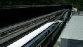 Yamanashi Linear-Motor-Car MLX MAGLEV leaving Visitor Center