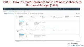 Part 8 – How to Create Replication Job in VMWare vSphere Site Recovery Manager (SRM)