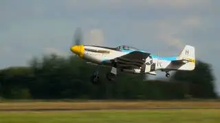 Air Legend 2019 Melun Take Off Slow motion P51 D Mustang N6328T