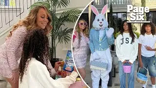 Mariah Carey&rsquo;s mortified twins, Moroccan and Monroe, 13, beg mom to &lsquo;delete&rsquo; Easter Bunny snaps