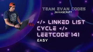 Linked List Cycle LeetCode 141 JavaScript O(N) solution. GitHub repo below.