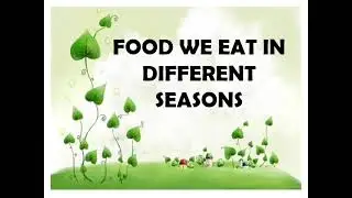 Food we eat in different seasons