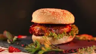 Hamb&uacute;rguer Marinhoa com Cebola e Pera // Chef Isabel Zibaia Rafael