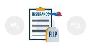 Life insurance and end-of-life coverage doodle animation