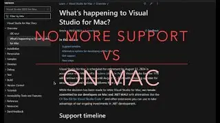 No more support for Visual Studio on Mac 2024 🤯😭🫠