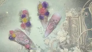 Молды с цветами и не только. Дизайн на типсах