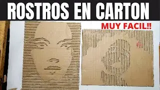 rostros de cartón | forma casera de hacer un rostro con cartón