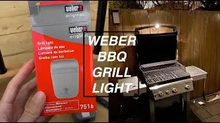 WEBER BBQ Grill Light SO BRIGHT!