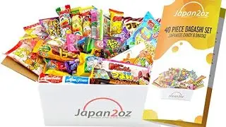 Japan2oz Japanese Candy Box Pamphlet 40 Dagashi Snacks & Sweets Unboxing Video Amazon.co.uk &pound;23.97