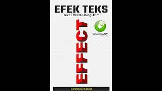 Efek Teks - Text Effects Using Trim in Coreldraw  #tutorial
