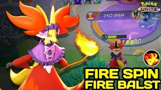 This Cooldown Build on Fire Spin & Fire Blast Delphox is totally Broken 🔥 Pokemon Unite - NINZA