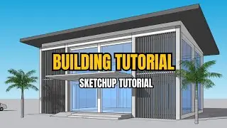 SKETCHUP BUILDING TUTORIAL CREATING SINGLE ROOF BUILDING IN SKETCHUP