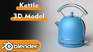 Kettle 3D Model #blendertutorial #render #blender #blender3d
