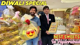 Tried Ajmeri Kalakand 😋 Best Sweets in Hyderabad | Diwali Special Vlog Telugu 😍