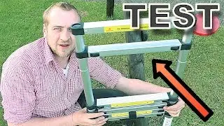 ✅ Teleskopleiter Test ⚠️  ( Unfall Gefahr bei falscher Nutzung !!!! )