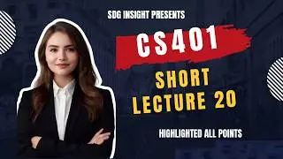 cs401 short lecture 20 | cs401 short lectures | Assembly language
