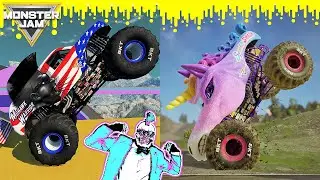Monster Jam Steel Titans 2 и BeamNG Drive: фристайл, гонки и аварии