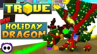 HOW TO GET HOLIDAY SNOWFEST DRAGON IN TROVE! ✪ Trove Tannenbomber, the Harbinger of Tidings