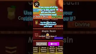 Giving away new transcendent seed #growagarden #roblox #gaming