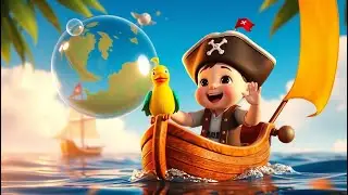 Adventure Afloat Pirate Ship Nursery Rhyme | Sailing Song for Kids | Treasure Maps, Ocean Breezes