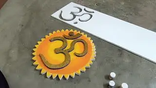 DIY - How to make OM design //Best thermocol crafts ideas// CREATIVE MIND ART /