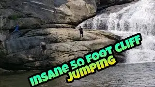Insane 50 foot cliff jumping!!!!!!!!