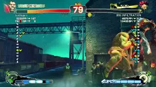 SSF4 AE ice0age r(Balrog) VS INFILTRATION(Akuma).