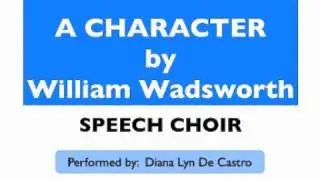A Character by William Wadsworth